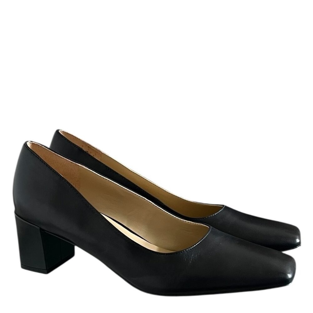 Elegant Black Women's Block Heel Shoes